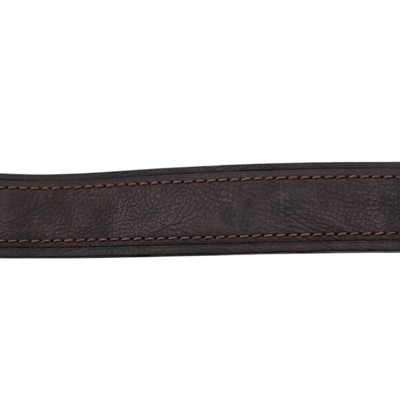 Columbia Mens 38 Black Brown Reversible Faux Leather Belt - Picture 3 of 7